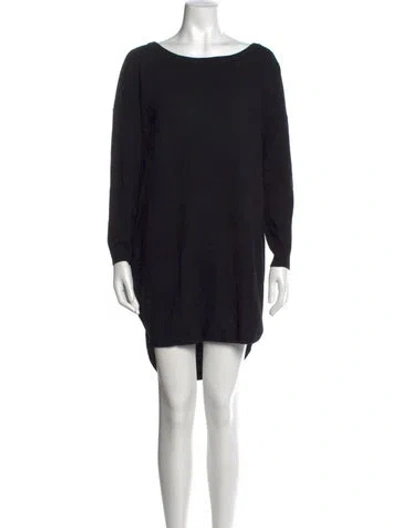 Pre-owned Acne Studios Wool Mini Dress In Black