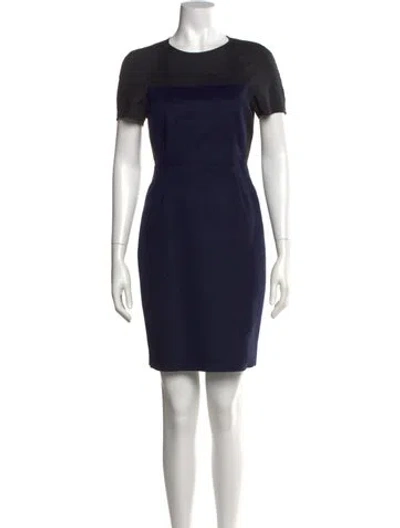 Pre-owned Acne Studios Wool Mini Dress In Blue