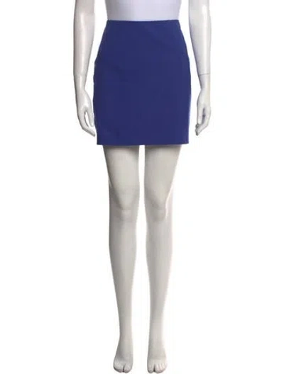 Pre-owned Acne Studios Wool Mini Skirt In Blue