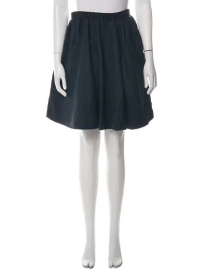Pre-owned Acne Studios Wool Mini Skirt In Blue