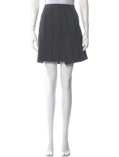Pre-owned Acne Studios Wool Mini Skirt In Gray