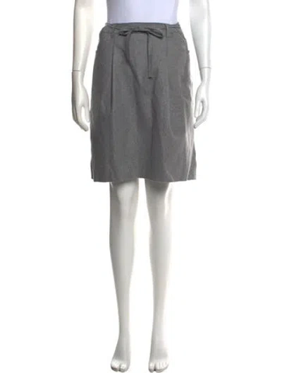 Pre-owned Acne Studios Wool Mini Skirt In Grey