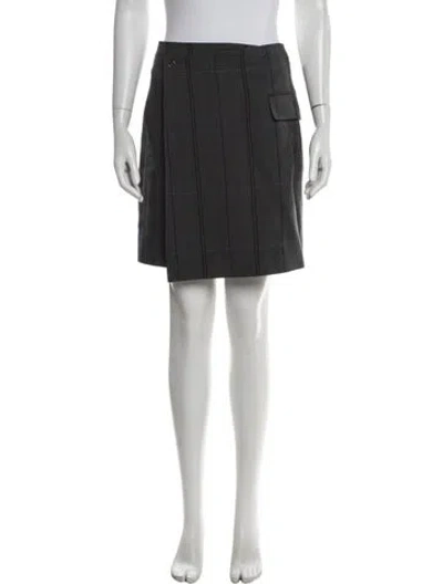 Pre-owned Acne Studios Wool Mini Skirt In Grey