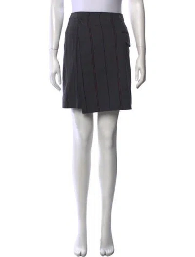 Pre-owned Acne Studios Wool Mini Skirt In Grey