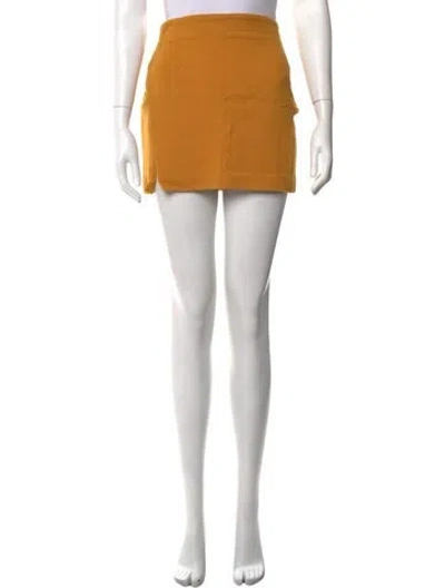 Pre-owned Acne Studios Wool Mini Skirt In Neutrals
