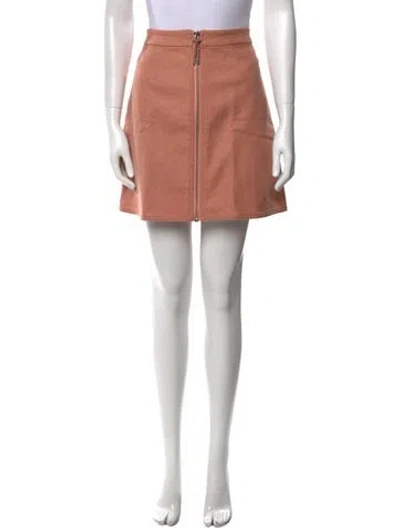 Pre-owned Acne Studios Wool Mini Skirt In Pink