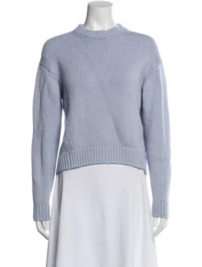 Pre-owned Acne Studios Wool Mock Neck Sweater In Blue