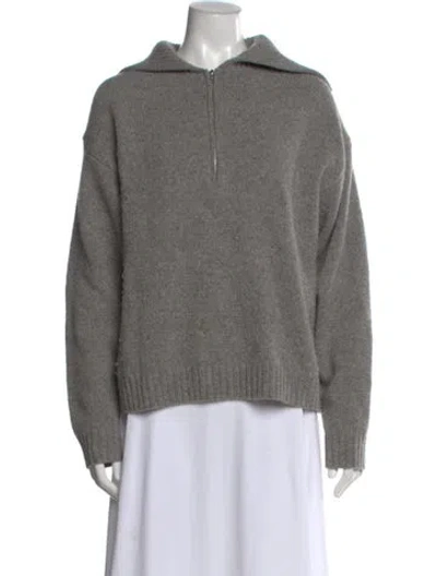 Pre-owned Acne Studios Wool Mock Neck Sweater In Gray