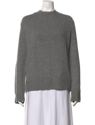 Pre-owned Acne Studios Wool Mock Neck Sweater In Grey