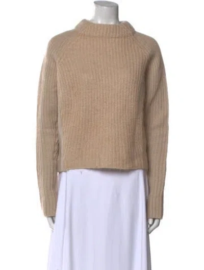 Pre-owned Acne Studios Wool Mock Neck Sweater In Neutral