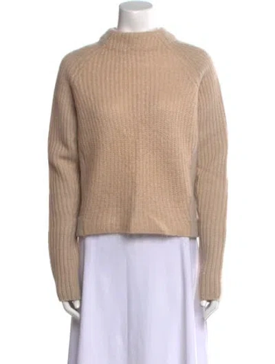 Pre-owned Acne Studios Wool Mock Neck Sweater In Neutral