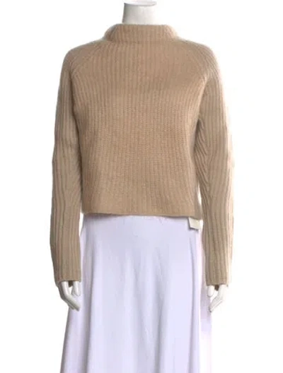 Pre-owned Acne Studios Wool Mock Neck Sweater In Neutral