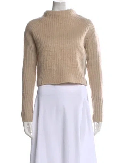 Pre-owned Acne Studios Wool Mock Neck Sweater In Neutral