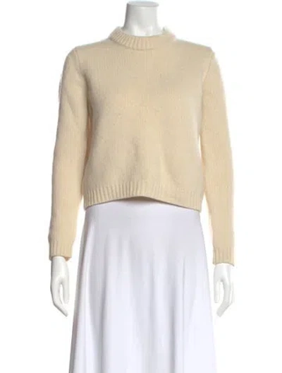 Pre-owned Acne Studios Wool Mock Neck Sweater In Neutral