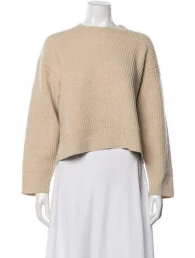 Pre-owned Acne Studios Wool Mock Neck Sweater In Neutrals