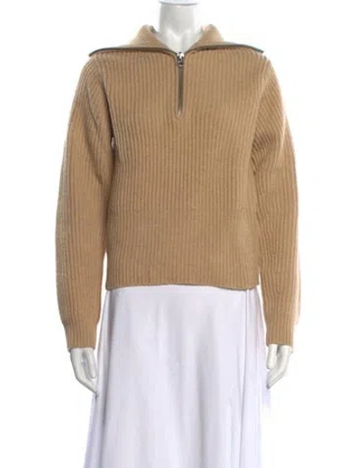 Pre-owned Acne Studios Wool Mock Neck Sweater In Neutrals