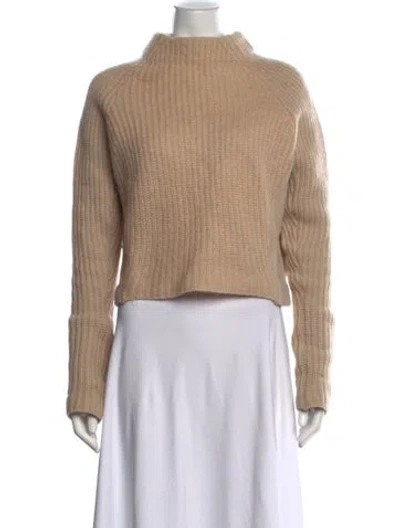 Pre-owned Acne Studios Wool Mock Neck Sweater In Neutrals