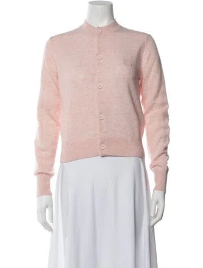 Pre-owned Acne Studios Wool Mock Neck Sweater In Pink