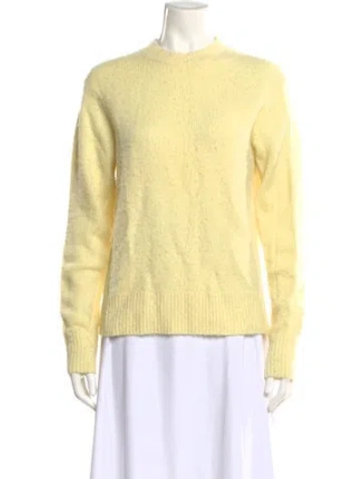 Pre-owned Acne Studios Wool Mock Neck Sweater In Yellow