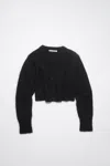 Acne Studios Wool Mohair Cardigan In Black