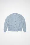 Acne Studios Wool Mohair Cardigan In Denim Blue