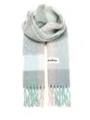 Acne Studios Wool Mohair Check Scarf Scarves And Foulards Multicolor