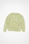 Acne Studios Wool Mohair Jumper In Pistachio Green