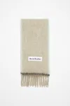 Acne Studios Wool Mohair Scarf - Narrow In Beige,grey