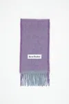 Acne Studios Mohair Wool Fringe Scarf In Lavender Purple