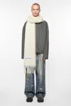 Acne Studios Wool Mohair Scarf - Narrow In White