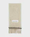 Acne Studios Mohair Ull Scarf Beige/grå