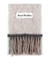 Acne Studios Beige Wool Mohair Narrow Scarf In Beige