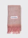 Acne Studios Wool Mohair Scarf In Brown