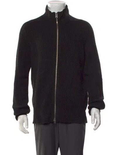 Pre-owned Acne Studios Wool Open Front Cardigan In Black