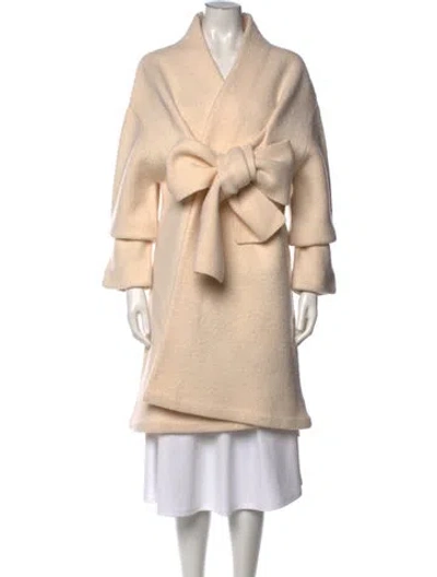 Pre-owned Acne Studios Wool Open Front Sweater In Neutral
