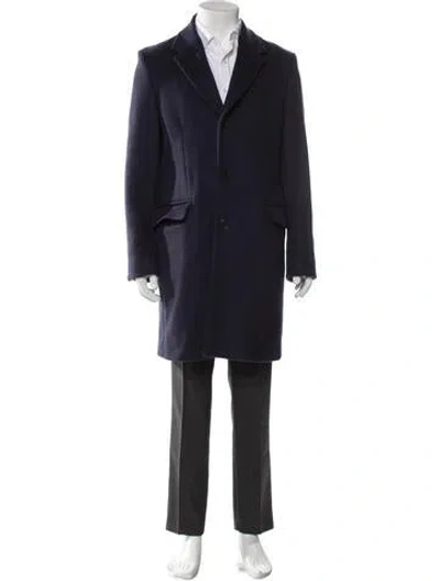 Pre-owned Acne Studios Wool Overcoat In Blue
