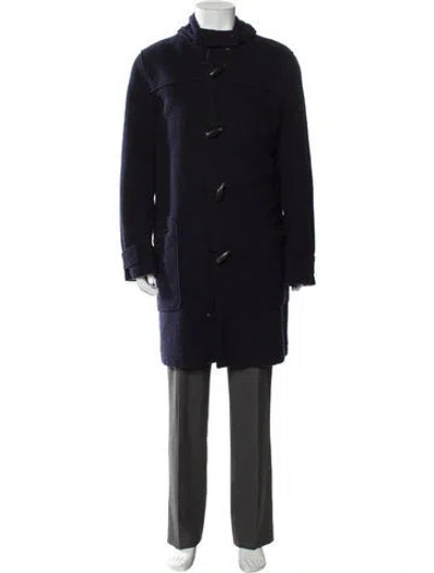 Pre-owned Acne Studios Wool Overcoat In Blue