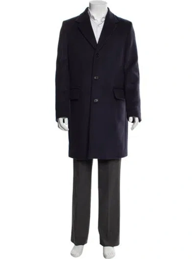 Pre-owned Acne Studios Wool Overcoat In Blue