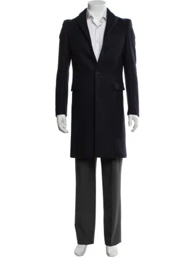 Pre-owned Acne Studios Wool Overcoat In Blue