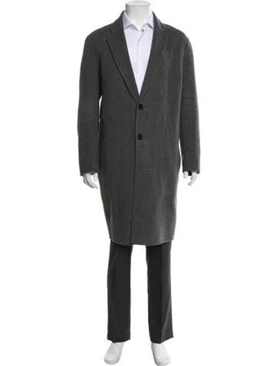 Pre-owned Acne Studios Wool Overcoat In Gray