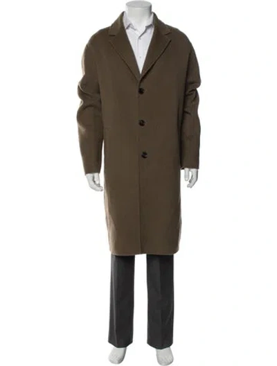 Pre-owned Acne Studios Wool Overcoat In Green
