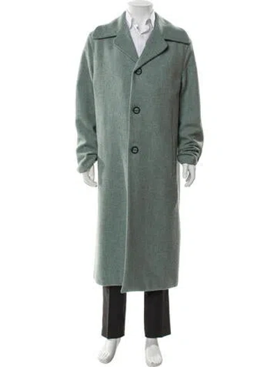 Pre-owned Acne Studios Wool Overcoat In Green