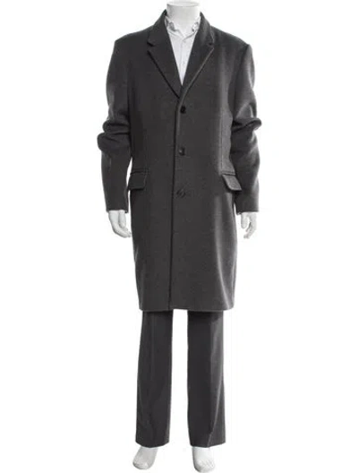 Pre-owned Acne Studios Wool Overcoat In Grey