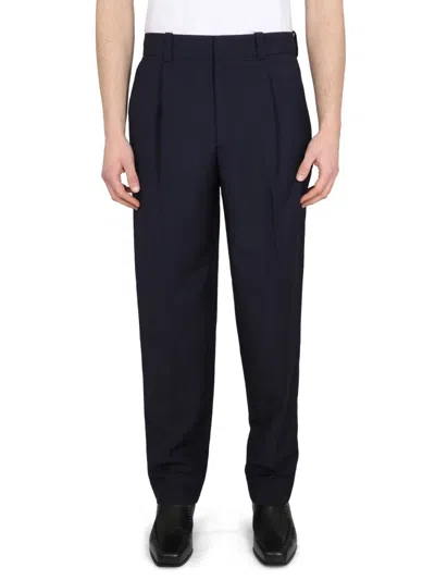 Acne Studios Tailored Wool Pants For Men In Blue