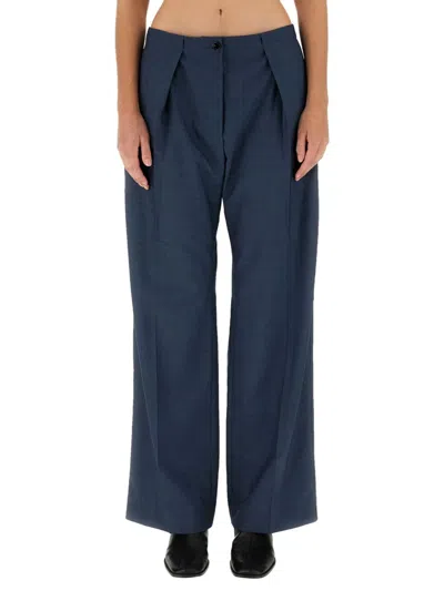 Acne Studios Wool Pants In Blue