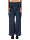 Acne Studios Wool Pants In Blue