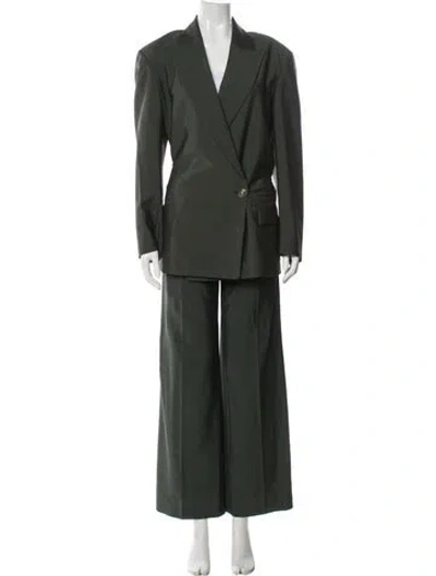 Pre-owned Acne Studios Wool Pantsuit In Green