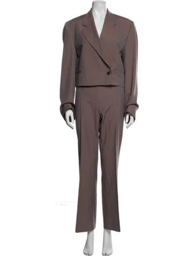 Pre-owned Acne Studios Wool Pantsuit In Purple