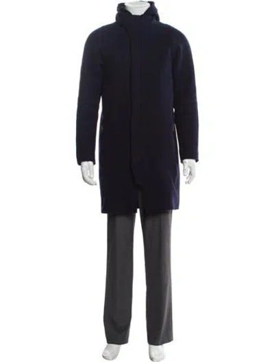 Pre-owned Acne Studios Wool Parka In Blue