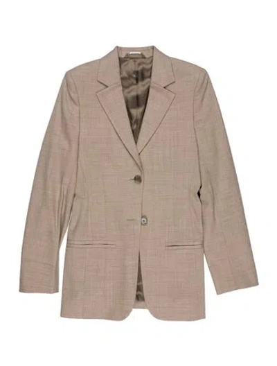 Pre-owned Acne Studios Wool Patterned Blazer In Neutral